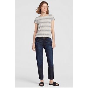 Eileen Fisher Raw Hem Organic Cotton Jeans